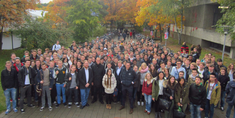 Begrüßung der Studierenden des Studiengangs WING