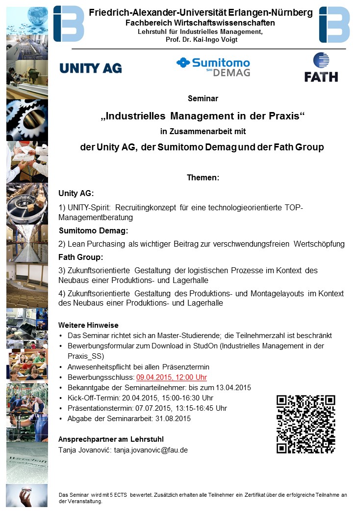 Veranstaltung “Industrielles Management in der Praxis”