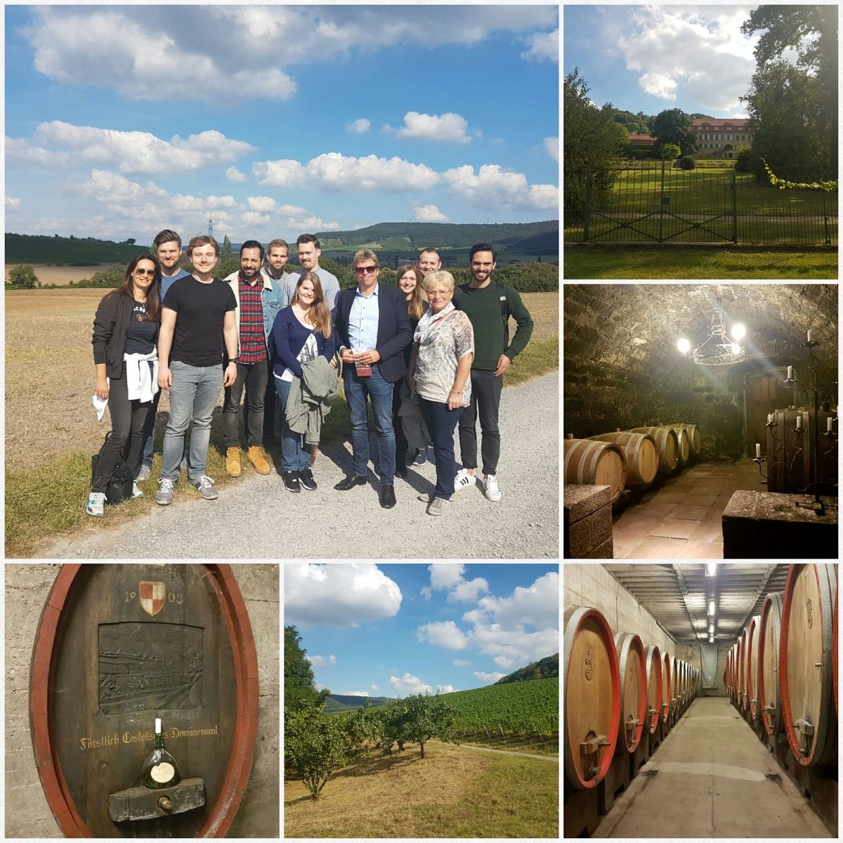 Lehrreiche Exkursion zum Weingut Castell mit Graf Wolfgang zu Castell