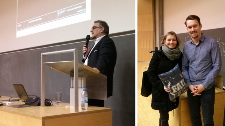 Gastvortrag „Industrial Design“ und Auszeichnung der besten „worst design“-Einsendung