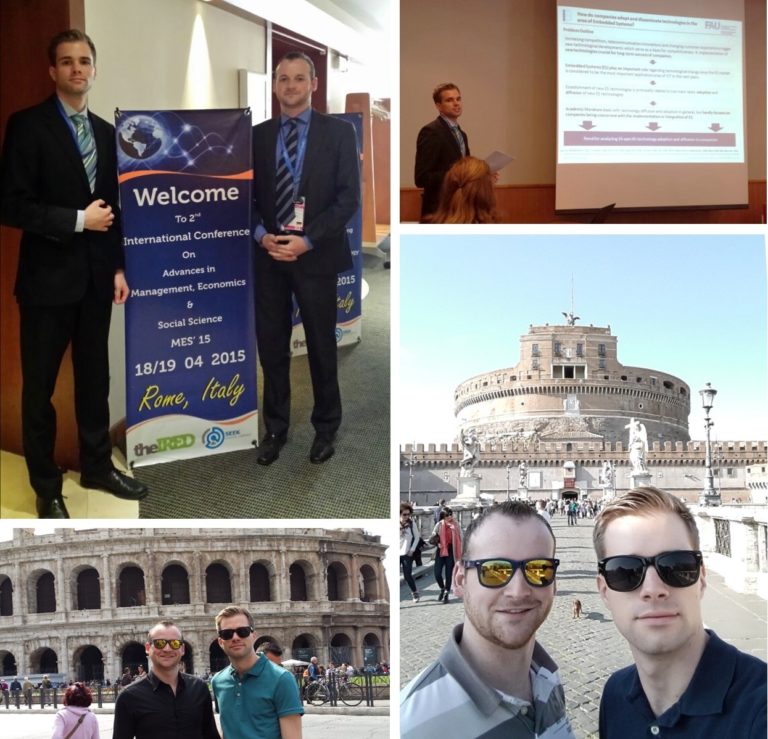 Nachwuchswissenschaftler des Lehrstuhls als Teilnehmer der MES in Rom
