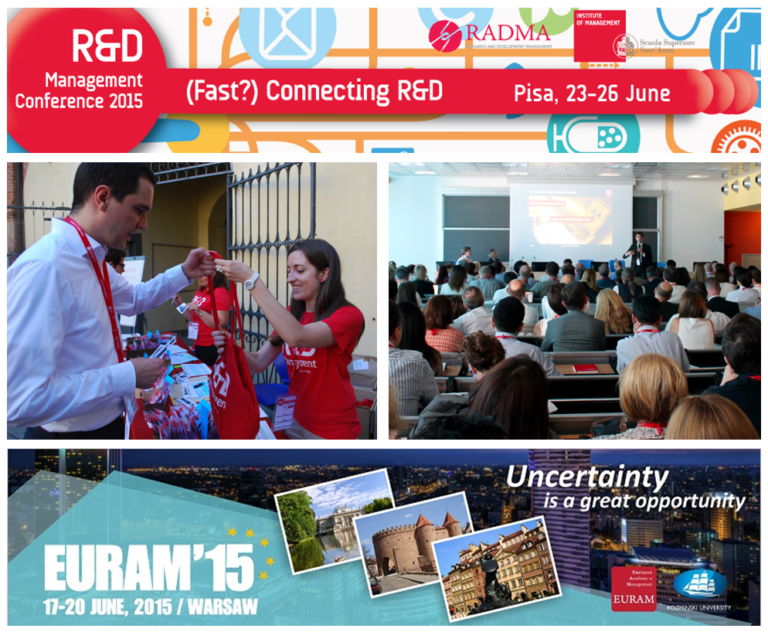 Präsentation von Forschungsergebnissen auf der European Academy of Management (EURAM) Conference in Warschau und der R&D Management (RADMA) Conference in Pisa