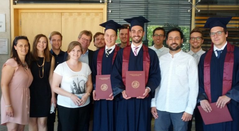 Doctoral graduation ceremony June 2017: Congratulations to our three new PhDs