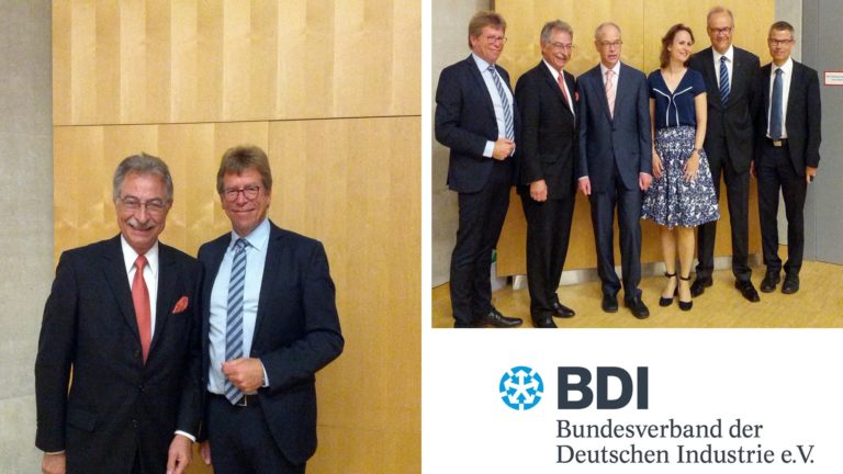 Prof. Dieter Kempf, president of BDI, talking about Industry 4.0