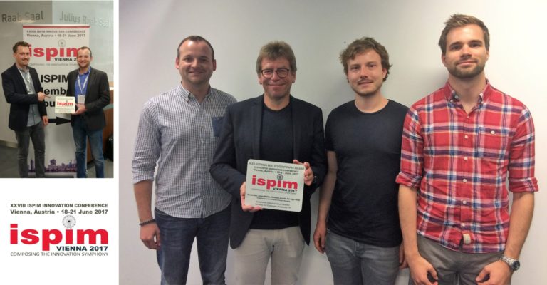 Research rewarded with Best Paper Award at ISPIM 2017 in Vienna