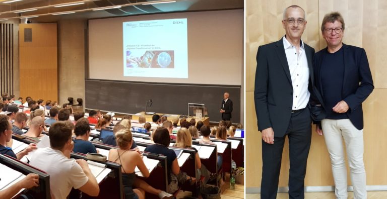 Great guest lecture on Industry 4.0 by Dr. Mathias Glasmacher, Head of Corporate Technology at Diehl