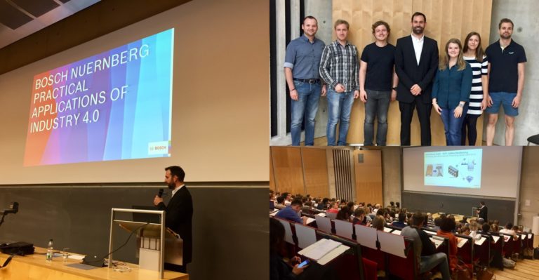 James Brickell talking about the applications of Industry 4.0 at Bosch