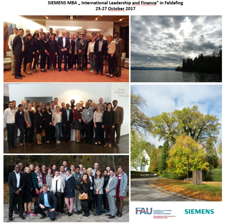 Fourth class of the SIEMENS MBA „International Leadership and Finance“ program successfully started in Feldafing