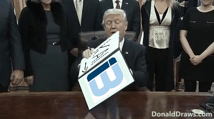 Trump discovers the Chair