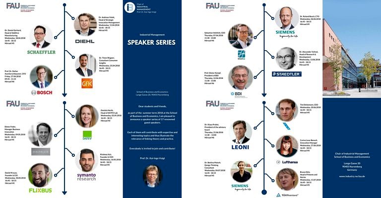 Proudly presented: The Industrial Management Speaker Series