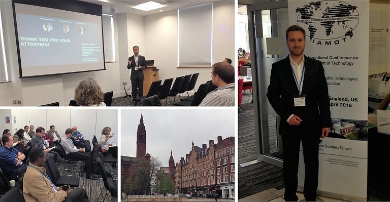 Presentation of our Industry 4.0 research results at IAMOT 2018 in Birmingham