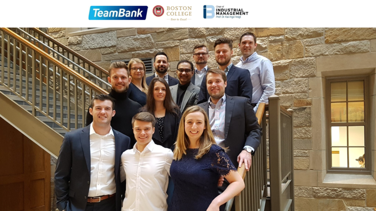 Thank you to TeamBank AG and Boston College for an outstanding joint project