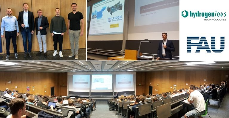 Highly interesting guest lecture by Dr. Daniel Teichmann, CEO and founder of high-tech start-up Hydrogenious Technologies GmbH