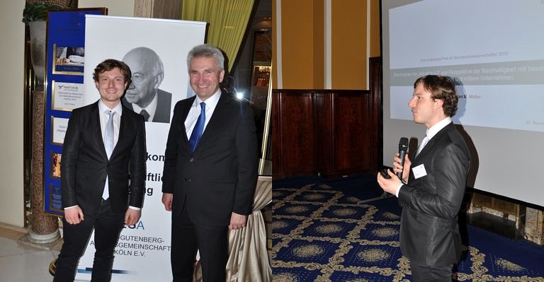 Prof. Dr. Julian M. Müller awarded with the Young Scientist Prize 2018 of the Erich-Gutenberg-Arbeitsgemeinschaft in Cologne