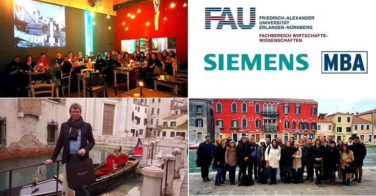Teaching meets Gondola – Siemens MBA successfully completes module in Venice