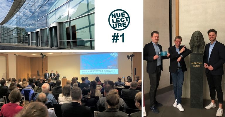 Full house at first #NUElecture on creativity!