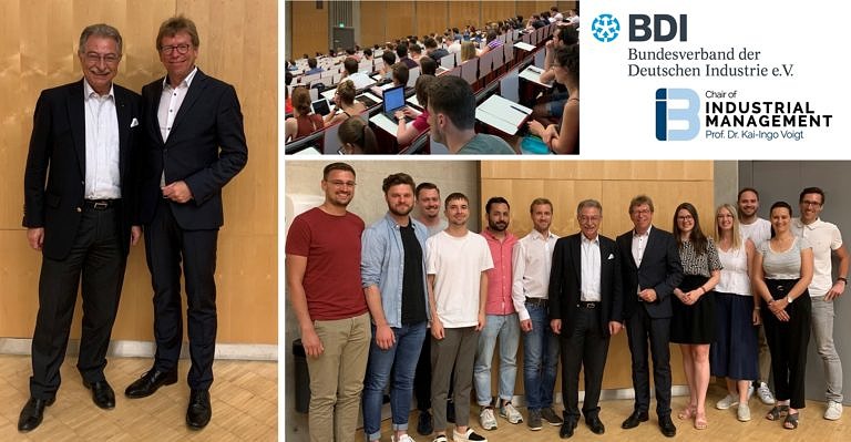 Highly interesting guest lecture about “Industrial Digitalization Strategies” by Prof. Dieter Kempf (President of BDI)