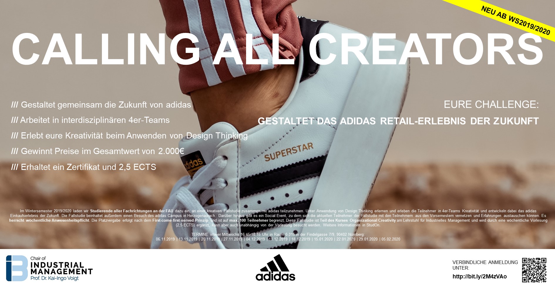 ALL – Invitation to our Creative Case Study together with adidas › Industrial Management