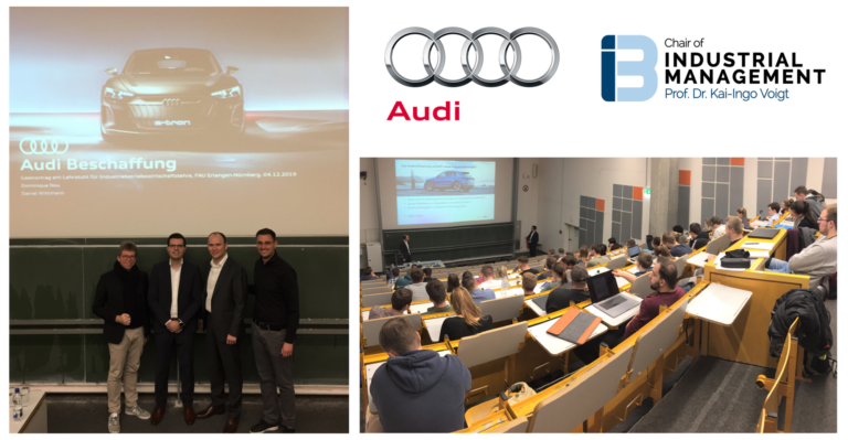 Procurement @AUDI: Inspiring guest lecture at the Chair of Industrial Management