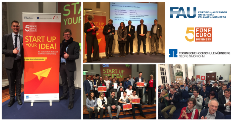 Overwhelming graduation ceremony of the student competition “5-Euro-Business” in Nuremberg