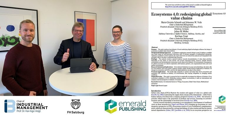 The Re-Design of Company Ecosystems and Global Value Chains – Latest Industry 4.0 research published in “International Journal of Logistics Management”