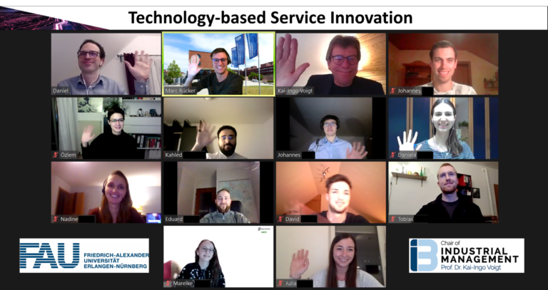 Impressive student presentations at the seminar “Technology-based Service Innovation” with Dr. Daniel Gerhard