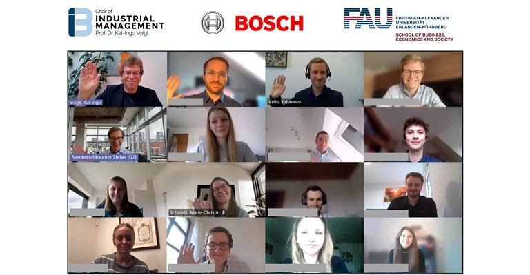 Final presentations of the Industrieseminar on challenges in the automotive industry with Prof. Dr. Stefan Asenkerschbaumer, CFO of Bosch