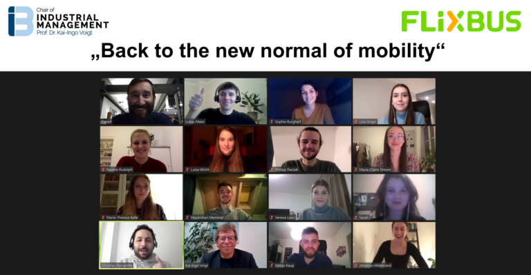 Final presentations of the Innovation Seminar with Daniel Krauss (CIO and founder of FlixMobility)