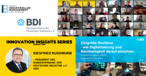 Towards entry "Innovation Insights Series #3 with BDI President Prof. Dr.-Ing. Siegfried Russwurm"