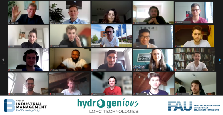 Highly interesting guest lecture by Dr. Daniel Teichmann (CEO and founder of high-tech start-up Hydrogenious LOHC Technologies GmbH)