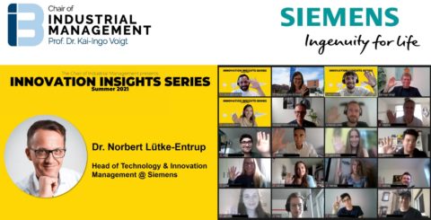 Towards entry "Dr. Lütke-Entrup from Siemens @ Innovation Insights Series"