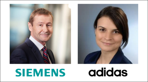 Towards entry "We warmly welcome Digital Industry Experts Dr. Lydia Mammen (adidas) and Klaus Helmrich (Siemens AG) as new Lecturers at our Chair!"