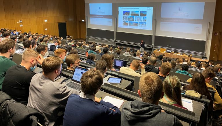 Finally back in the auditorium! The first lecture in presence after 20 months