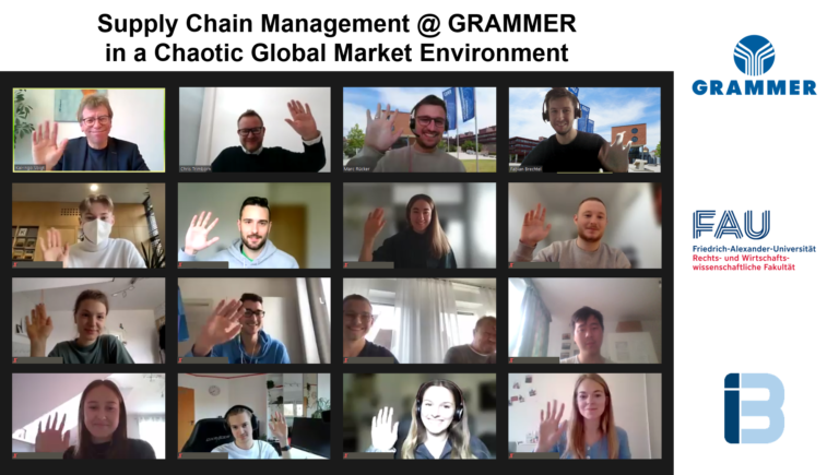 Guest lecture by Christian Trimborn (GRAMMER AG) about Supply Chain Management in a chaotic global market environment