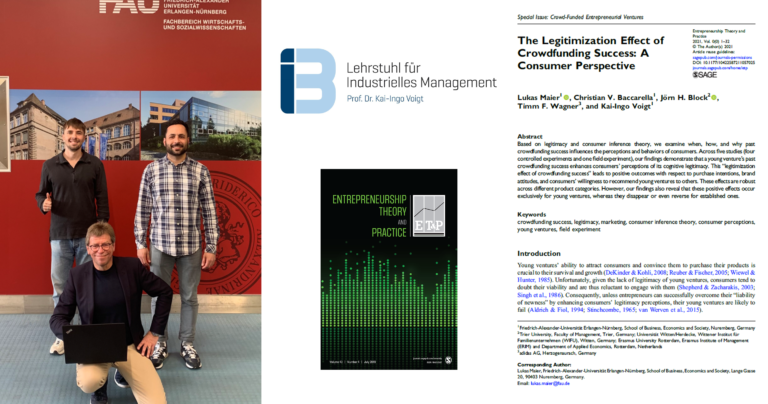 New “A-Paper” Published in Entrepreneurship Theory and Practice