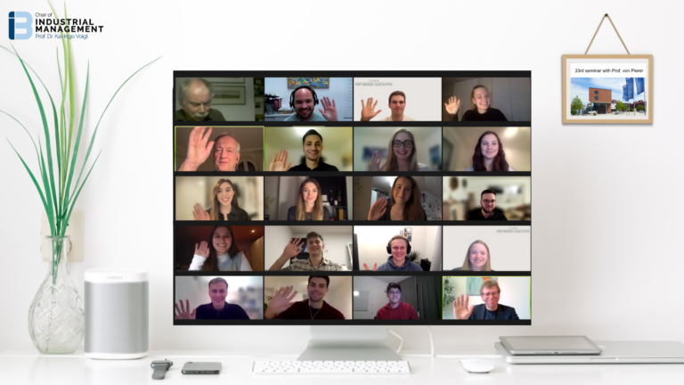 Successful founders and their road to success! Students analyze their strategies and discuss with Prof. von Pierer virtually