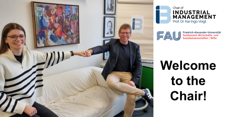 Welcome to the Chair of Industrial Management, Lauren!