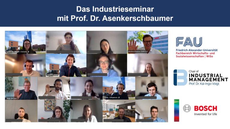 Successful final Presentations on Data in industrial Value Creation in „Das Industrieseminar“ with Prof. Dr. Asenkerschbaumer