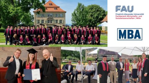 Towards entry "FAU-MBA „Business Management“: Festive Graduation Ceremony of Classes 15, 16 and 17 at Atzelsberg Castle"
