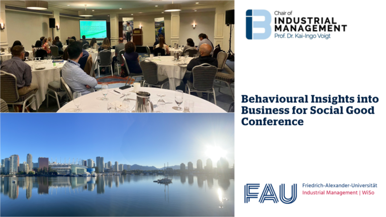 Research Presented at the Behavioural Insights into Business for Social Good Conference