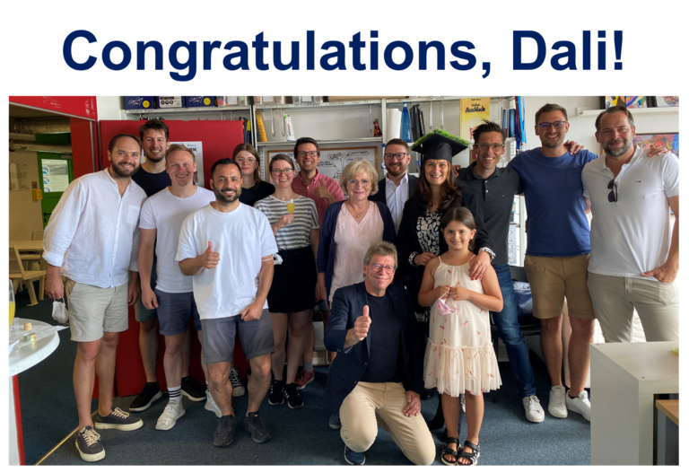 Well done and congratulations, Dr. Daliborka Witschel!