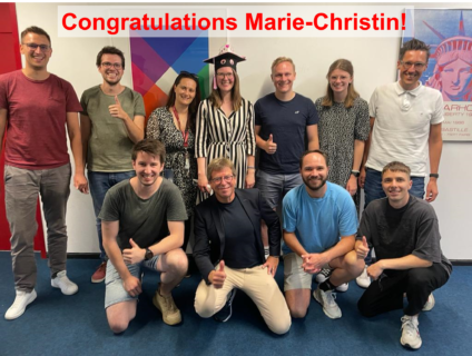 Towards entry "Congratulations, Dr. Marie-Christin Schmidt!"
