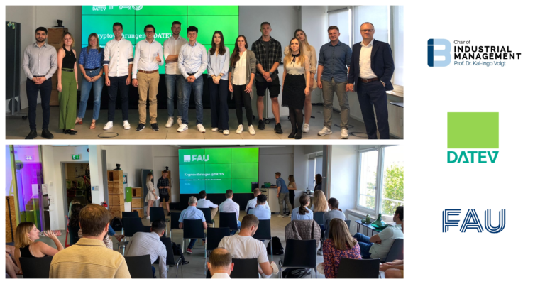 Three student teams present insights on the topic of cryptocurrency at DATEV eG