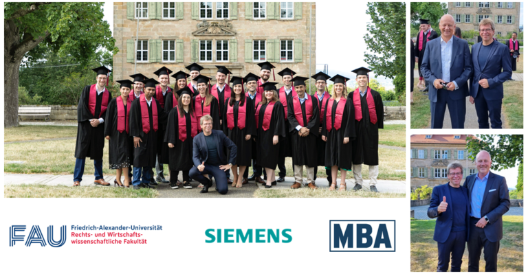 FAU-Siemens EMBA Class #7: Successful Graduation at Atzelsberg Castle