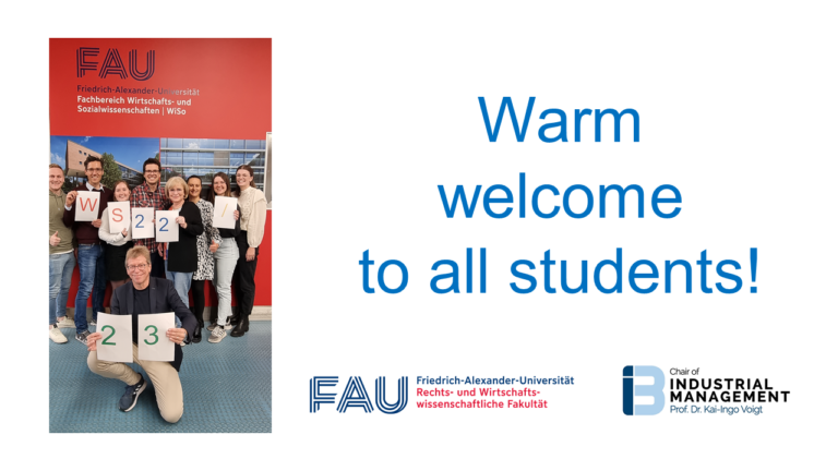 Warm welcome to the winter term 2022/23 – we are excited!