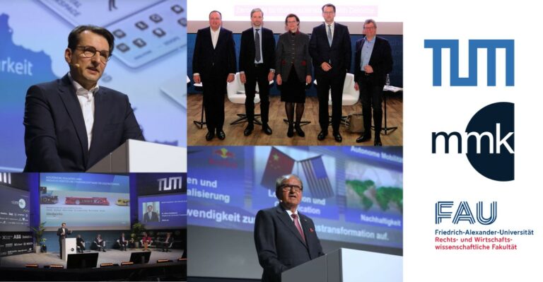 On the big stage – Prof. Voigt presents four Top-Management Speakers at the 30. Münchner Management Kolloquium
