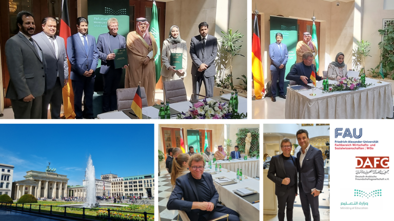 Prof. Voigt represents FAU at high-ranked meeting with Saudi Arabia‘s Deputy Minister for Education for Universities, Research and Innovation