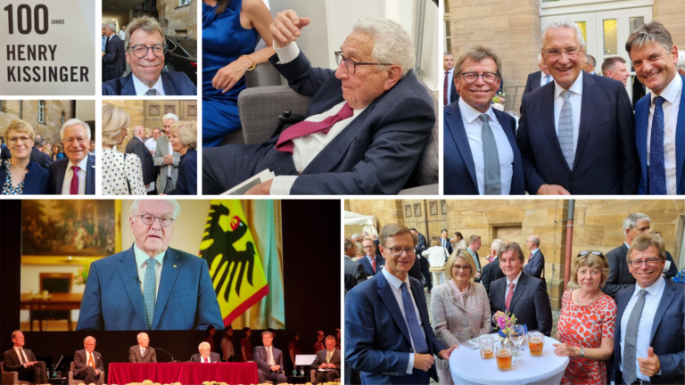 Almost historical: 100th Birthday Ceremony & Party for and with Henry Kissinger in Fürth