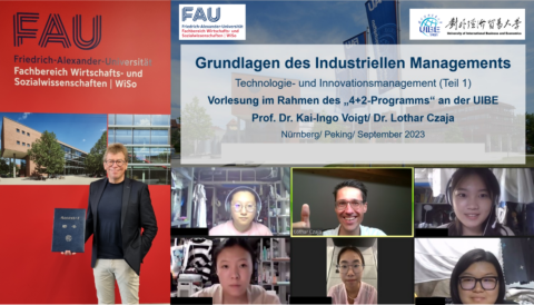Towards entry "From Nuremberg to Beijing – Lecture on Industrial Management for 4+2 Program of FAU and UIBE"