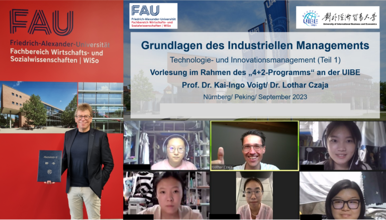 From Nuremberg to Beijing – Lecture on Industrial Management for 4+2 Program of FAU and UIBE